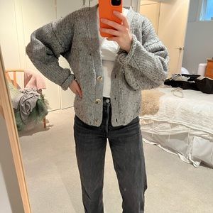 Babaton chunky knit cropped sweater